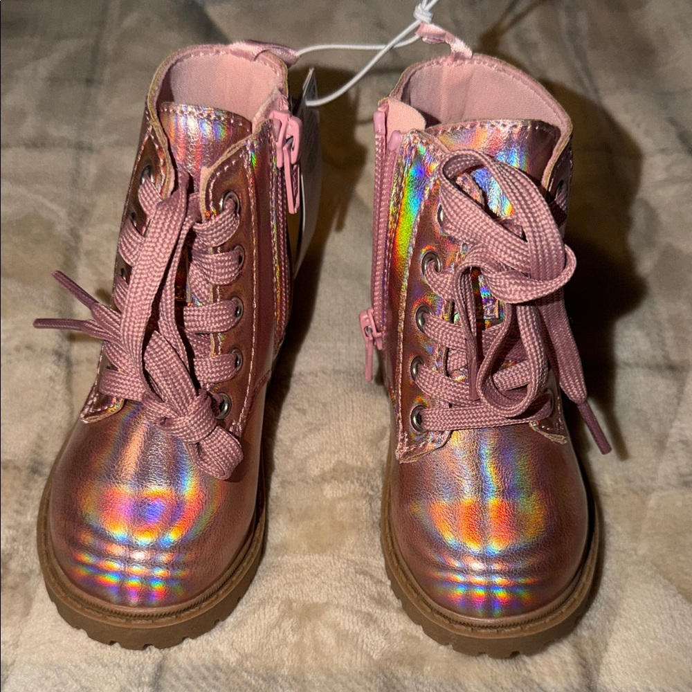 Old Navy Kids Shimmering Pink Boots
